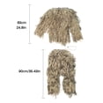 thumbnail image 4 of Braveheart Camouflage Children Suit Outdoor Hunting Kids Clothing Top Pant Cap Rope Storage Bag Set, Desert, 155cm Height Under, 4 of 4