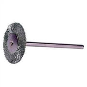 Weiler Miniature Stem-Mounted Wheel Brush, 3/4 in Dia., 0.005 SS Wire, 37,000 rpm - 1 EA (804-26005)