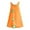 Orange, variant on EnJoCho Girls Princess Dress Girls Summer Orange Cute Flower Print Ruffle Edge Bow Neckline Girls' Fashion Sleeveless Strap Home Casual Dress Cute Little Girl Party Dress