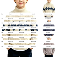 thumbnail image 4 of AUDeals Boys Turtleneck Argyle Cable Knit Sweater Pullover Sweater Long Sleeve Knitwear Preppy Casual Layering Top for Daily Wear (Navy, 9-10 Years), 4 of 5