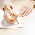 thumbnail image 5 of Retractable Erasable Gel Pens, 0.5Mm Fine Point Erasable Pen, Smooth Writing for Note Taking Marking Planner Crossword Puzzles, 3 Ml (Gold), 5 of 7