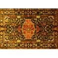 thumbnail image 1 of Ahgly Company Machine Washable Indoor Rectangle Persian Yellow Traditional Area Rugs, 2' x 5', 1 of 4