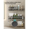 thumbnail image 4 of Estante de baño, estante de baño, espacio para inodoro, estante colgante de aluminio, organizador de baño para colgar en la pared, 4 of 5