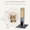 thumbnail image 4 of PawHut Cat Scratching Post, 31" Tall Cat Scratcher for Indoor Cats, Grey, 4 of 10