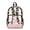 Axolotl Daisy, variant on Clear Backpack 17 Inch, Heavy Duty See Through Bookbag with Front Pockets & Side Mesh, Graffiti T Rex Print Fabric & PVC Transparent Bag for School, Work & Security