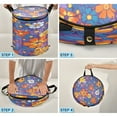 thumbnail image 4 of 50L Large Capacity Foldable Elastic Storage Basket Laundry Basket Realistic Floral Pattern, 4 of 7