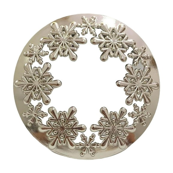 Candle Topper, Accelerate Melting Stable Burning Decorative Zinc Alloy Jar Candle Accessories for Wedding Living Room Home Decor Bedroom , Argent