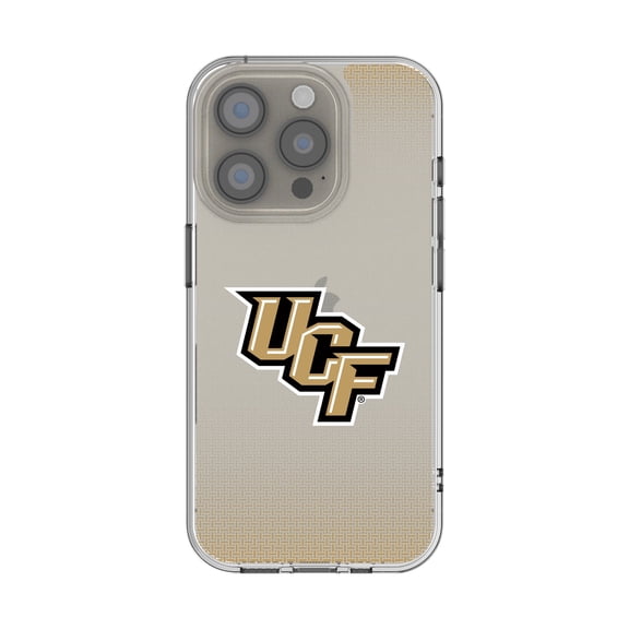 UCF Knights Linen Logo iPhone Clear Case