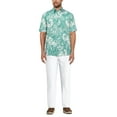 thumbnail image 2 of Cafe Luna Men's and Big Men's Tropical Flower Print Short Sleeve Shirt, Sizes S-5XL, 2 of 5