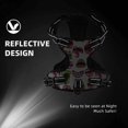 thumbnail image 5 of Haiem Halloween Mouth Pattern No-Pull Dog Harness Reflective Front Clip Vest with Handle,Step-in Air Dog Harness,Adjustable 2 Metal Rings 4 Buckles-Large, 5 of 6