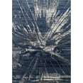 thumbnail image 2 of Midnight Blue/Beige Splash Abstract Explosion Pattern Distressed- Modern Vintage Area Rug, 2 of 7