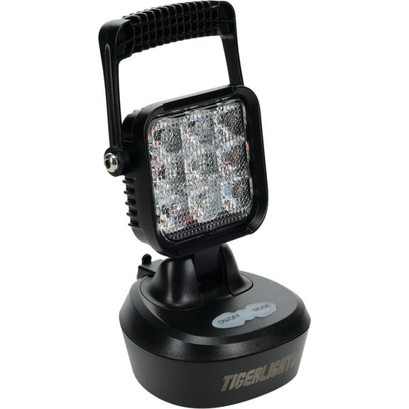Tiger Lights Rechargeable LED Magnetic Work Light Flashing/Flood Off-Road Light