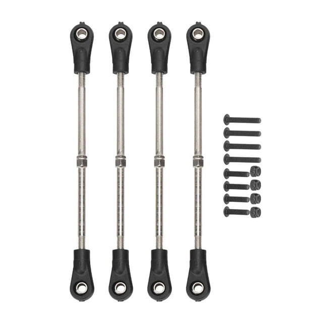 QualitChoice 4pcs/set RC Adjustable Steering Rod for Truck HSP Car 1:10 RC 93mm-102mm