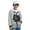 3D Dachshund, variant on Blue Wolf Lightning Print Boys Hoodies Hooded Sweatshirt Graphic Pullover Hoodies Full-Zip Front Long Sleeve Shirt Fall Clothes Sweater Shirt Outfits for Kids Tenns, L