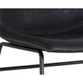 thumbnail image 6 of Sunpan Cal 18" Mid-Century Faux Leather Dining Chair in Antique Black, 6 of 7