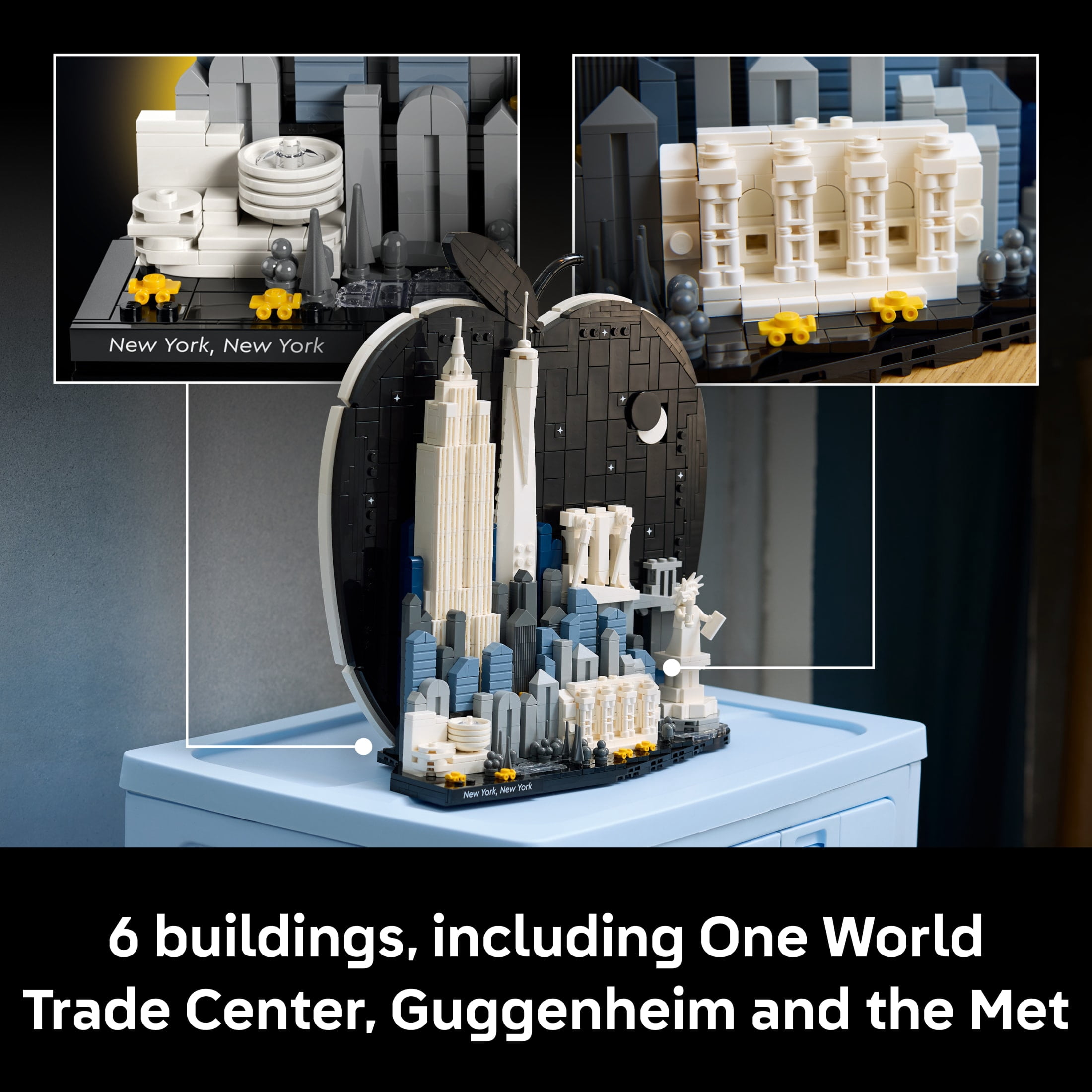 LEGO Architecture New York City – The Big Apple Building Set for Adults, Ages 18+ - Home Decor for Bedroom, Office or Desk - Gift for Men & Women - 21066