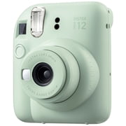 Fujifilm INSTAX MINI 12 Instant Film Cameras, Bundle with PixiByte Microfiber Cloth, Green