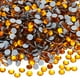 thumbnail image 1 of Uxcell 1440 Piezas de Rhinestone Hotfix Flatback de 4 mm, Gemas Redondas de Resina para Manualidades, Ropa, Decoración DIY, Arte de Uñas, (SS16, Dorado), 1 of 7