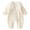 JABMPQ38 Beige, variant on UYYX Baby Girl Outfits Newborn Baby Girls Mini Rose Floral Lace Waffle Romper Elastic Ruffle Cuff Long Sleeve Spring Outfit(12-18 Months,Pink)