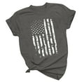 thumbnail image 4 of Women's Short Sleeve T-shirt Women'S Patriotic Beach Cover-Up - Quick-Dry Flag Mesh Shirt For Pool Parties,Gray Women's Short sleeve T-shirt L, 4 of 4