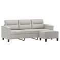 thumbnail image 3 of vidaXL Chaise Rembourrée d'Accent Moderne de Canapé avec le Tissu en Microfibre de Tabouret, 3 of 6