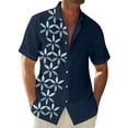 thumbnail image 1 of Hawaiian Shirt For Men, Men's Vintage Button Down Bowling Shirts Short Sleeve Summer Beach Shirt M, 1 of 5