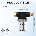 thumbnail image 3 of Uxcell Garden Hose Filter, Sediment Filter Attachment with 40 Mesh Screen for Water Broom/Pressure Washer Hose [3 Colors], 3 of 6