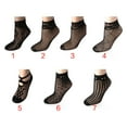 thumbnail image 6 of Milue Women Sexy Summer Short Over Ankle Boat Socks Fishnet Mesh Black Floral Lace Pat, 6 of 14