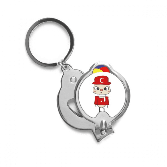 Turkey Country Flag Culture Place UU Nail Clippers Sharp Fingernail Stainless Steel Cutter