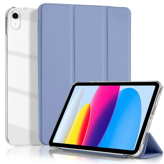 4UBonLife Hard Translucent Case for iPad (A16) 11th Gen 11 Inch 2025 & iPad 10th Gen 10.9 Inch 2022,Lavender Gray