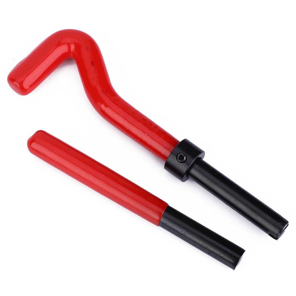 17Pcs Thread Repair Kit Stainless Steel Twisted Drill Wrench Threaded Insert M12x1.25