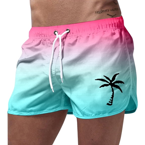 Kcolen Swim Trunks Men 5 Inch High Stretch Swim Shorts Comfy Mens Swimwear Soft Beach Summer Men Swim Brief Beach Board Shorts