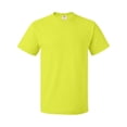 thumbnail image 2 of COUVER Durable High Density Cotton Heavyweight T Shirt Safety Green X-Large (Mens), 2 of 4