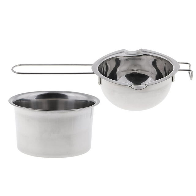 Crisol de Cera para Velas perfecl 2 unids set de de cera de doble caldera de material acero inoxidable
