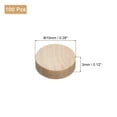 thumbnail image 2 of Uxcell 100Pack Flat Head Wood Plugs, 3/8 Inch Wooden Button Wood Plugs Screw Covers, 2 of 5