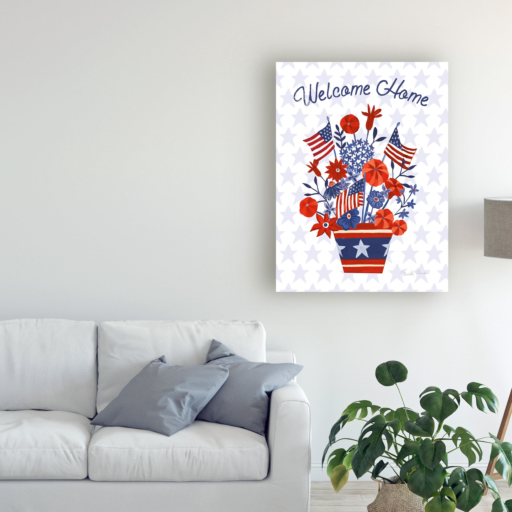 Trademark Fine Art 'America The Beautiful III' Canvas Art by Farida Zaman
