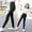 2PACK Black, variant on 2 Pack 7-13 Years Girl Leggings Footless Tights Yoga Legging Solid Color Skinny Pants