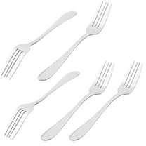 Home Restaurant Utensil Stainless Steel Fruit Salad Dessert Fork 16cm Long 5pcs