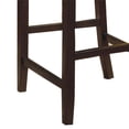 thumbnail image 4 of Allora Wood Lattice Counter Height Chairs in Brown/Black (Set of 2), 4 of 5