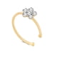 thumbnail image 5 of Sonducket Flor de diamantes de imitación falso aro anillo para la nariz Punk falso labio Clip chica nariz aro oreja aro anillo joyería para el cuerpo oro s 2piezas Sonducket CBP022828, 5 of 5