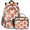 Multicolour 2, variant on Herdesigns Green Clover Backpack with Lunch Box Irish Happy St. Patrick's Day Lightweight Large Travel Work Laptop Backpacks Set Casual Daypacks