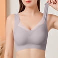 thumbnail image 2 of khonts,Women's Seamless Bras Sleep Leisure Sports Yoga Bra Padded Wireless Thin Soft Comfy Bralettes Grey XXL, 2 of 5