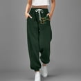 thumbnail image 2 of Womans Pants Solid Color Large Folding Bottom Pants Elastic Bottom Sports Pants Workout Pants for Women Gold M, 2 of 4