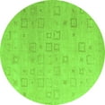 thumbnail image 1 of Ahgly Company Indoor Round Solid Green Modern Area Rugs, 7' Round, 1 of 4
