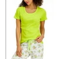 thumbnail image 3 of JENNI Intimates Green Cotton Blend Ribbed Sleep Shirt S, 3 of 3
