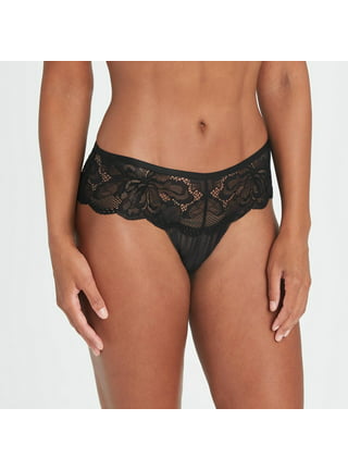 Women's Lace Trim Cotton Boy Shorts Underwear - Auden™ Black 2x