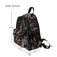 thumbnail image 3 of FORMRS School Backpack with Front Zippered Pocket 12" Student Travel Daypack, Dark Flowers Pattern, 3 of 6