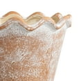 thumbnail image 5 of My Texas House 8" Wave Terracotta Ceramic Planter Pot, Indoor & Outdoor Use, 5 of 8