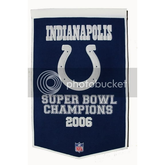 Indianapolis Colts Official NFL 24 inch x 36 inch  wall banner by Winning Streak