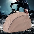 thumbnail image 2 of Reflective Cover  Cover with Reflective Stripes Highly Visible Rain Waterproof Dustproof Road Bike Khaki, 2 of 8